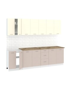 Кухонный гарнитур Кортекс-мебель Корнелия Лира 2.6м