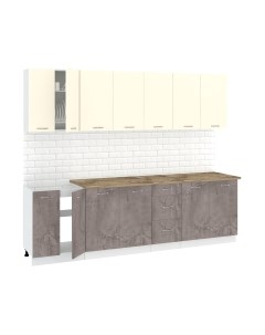 Кухонный гарнитур Кортекс-мебель Корнелия Лира 2.6м