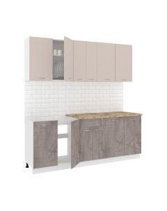 Кухонный гарнитур Кортекс-мебель Корнелия Лира-лайт 2.1м