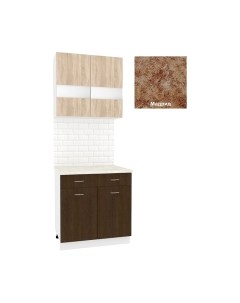 Комплект кухонных модулей Кортекс-мебель Корнелия Экстра 80р1ш