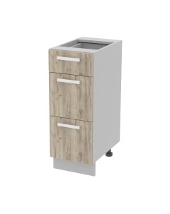 Шкаф-стол кухонный Интерлиния Компо НШ30рш3 1м+2б