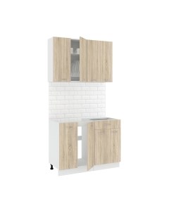 Кухонный гарнитур Кортекс-мебель Корнелия Лира-лайт 1.1м без столешницы