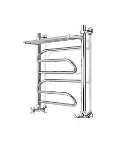 Полотенцесушитель водяной GRANULA Браво 50x60 с полкой Granula