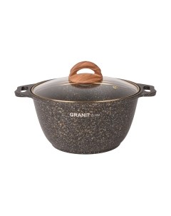 Кастрюля Kukmara Granit Ultra Black-Gold кгбг42а