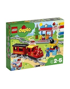 Конструктор электромеханический Lego Duplo Паровоз Поезд на паровой тяге 10874