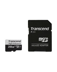 Карта памяти Transcend microSDXC UHS-I U1 U3 256GB + адаптер (TS256GUSD350V)