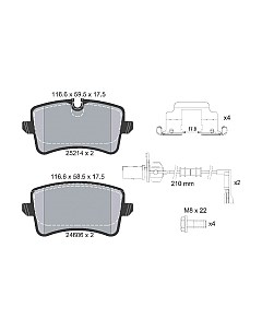 Тормозные колодки Textar 2521402
