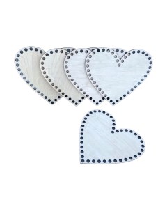 Набор заготовок для творчества Донышко для вязания Сердце 20x18см Омурмебель