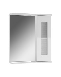 Шкаф с зеркалом для ванной Айсберг Кристалл 60
