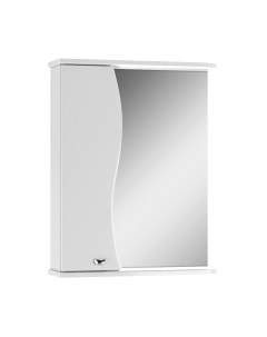 Шкаф с зеркалом для ванной Айсберг Волна 55