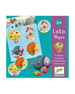 Развивающая игра Djeco Лото 4 сезона / 08123