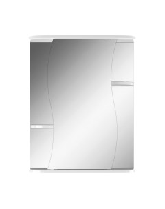 Шкаф с зеркалом для ванной Айсберг Волна 2-55