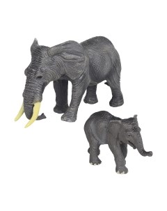 Набор фигурок коллекционных Masai Mara Мир диких животных. Семья слонов / MM211-113 Masai mara