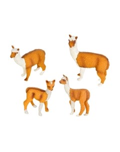Набор фигурок коллекционных Masai Mara Мир диких животных. Семья лам / MM211-213 Masai mara