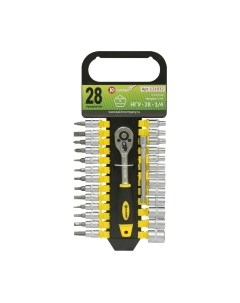 Набор головок слесарных Калибр НГУ-28-1/4