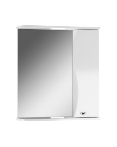 Шкаф с зеркалом для ванной Айсберг Волна 55