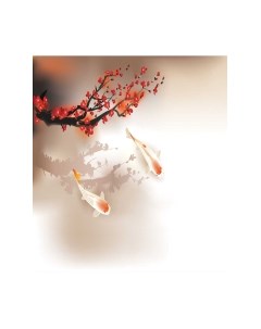 Скатерть JoyArty Рыбы кои под сакурой / tcox_38768 Joyarty