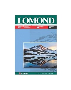 Фотобумага Lomond А4, 200 г/м, 50 л. / 0102020