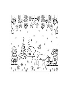 Скатерть JoyArty Санта готов к работе / tcox_19404 Joyarty