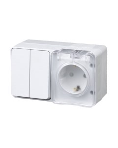 Блок выключатель+розетка Systeme (Schneider) Electric AtlasDesign Profi54 ATN540174 Systeme (schneider) electric