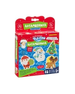 Развивающая игра Bondibon Новогодняя аквамозаика с Буки / ВВ3725