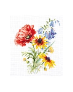 Набор для вышивания Букетик с маком / 2-48 Алиса