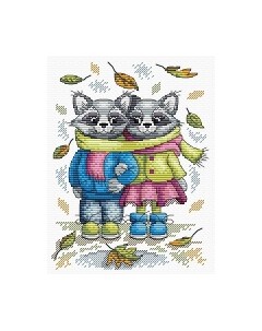 Набор для вышивания Еноты-неразлучники / М-217М М.п.студия