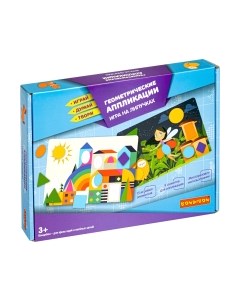 Развивающая игра Bondibon Геометрические аппликации / ВВ4553