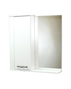 Шкаф с зеркалом для ванной СанитаМебель Джаст 12.700 Санитамебель