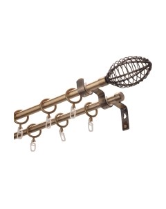 Карниз для штор Lm Decor Лайт Гранд Марио гладкий 16мм+16мм двухрядный Lm decor