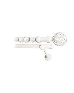 Карниз для штор Lm Decor Ажур 095 2р гладкий 25/19мм Lm decor