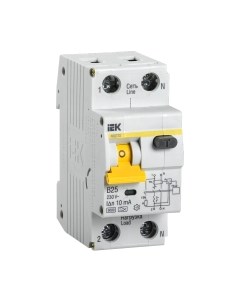 Дифференциальный автомат IEK АВДТ 32 B25 10мА / MAD22-5-025-B-10 Iek