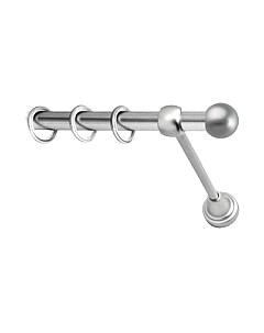 Карниз для штор Lm Decor Шар малый 124 1р гладкий Lm decor