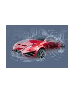 Фотообои листовые Citydecor Автостиль