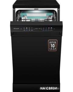 Отдельностоящая посудомоечная машина DW 4539 Inverter Touch AutoOpen Black Weissgauff