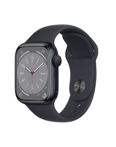 Умные часы Watch Series 8 41 мм алюминиевый корпус полуночный полуночный спортивный силиконовый реме Apple