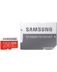 Карта памяти EVO Plus microSDXC UHS I U3 адаптер 256GB Samsung