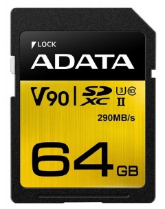 Карта памяти A Data Premier ONE ASDX64GUII3CL10 C SDXC 64GB Adata