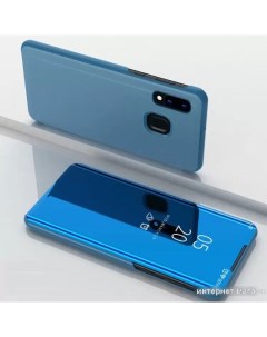 Чехол для телефона Smart view для Samsung Galaxy A40 синий Case