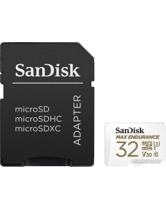 Карта памяти microSDHC SDSQQVR 032G GN6IA 32GB с адаптером Sandisk