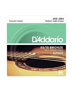 Струны для акустической гитары D'addario