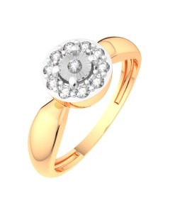 Кольцо из комбинированного золота Зорька