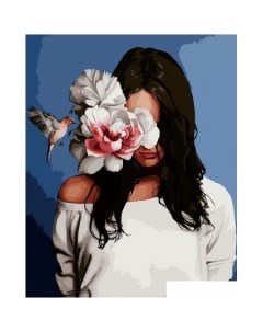 Картина по номерам Девушка и цветок 40х50 VA 2591 Colibri