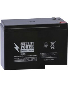 Аккумулятор для ИБП SP 12 12 F2 Slim 12В 12 А ч Security power