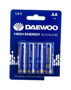 Батарейка High Energy Alkaline AA 4 шт 5030329 Daewoo