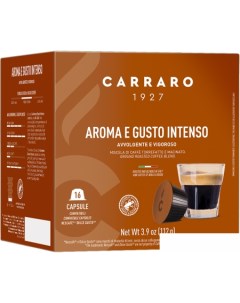 Кофе в капсулах Aroma E Gusto Intenso Dolce Gusto 16 шт Carraro