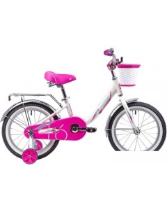 Детский велосипед Ancona 16 белый розовый 2019 Novatrack