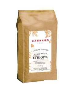 Кофе Ethiopia в зернах 1000 г Carraro