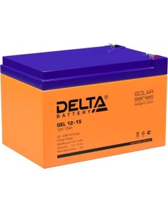 Аккумулятор для ИБП GEL 12 15 12В 15 А ч Delta