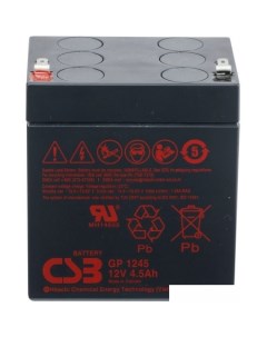 Аккумулятор для ИБП GP1245 12В 4 5 А ч Csb battery